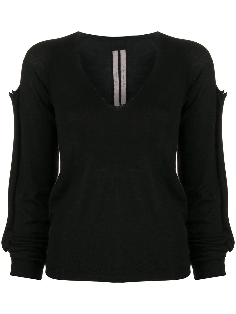 exposed-seam long sleeved top - 1