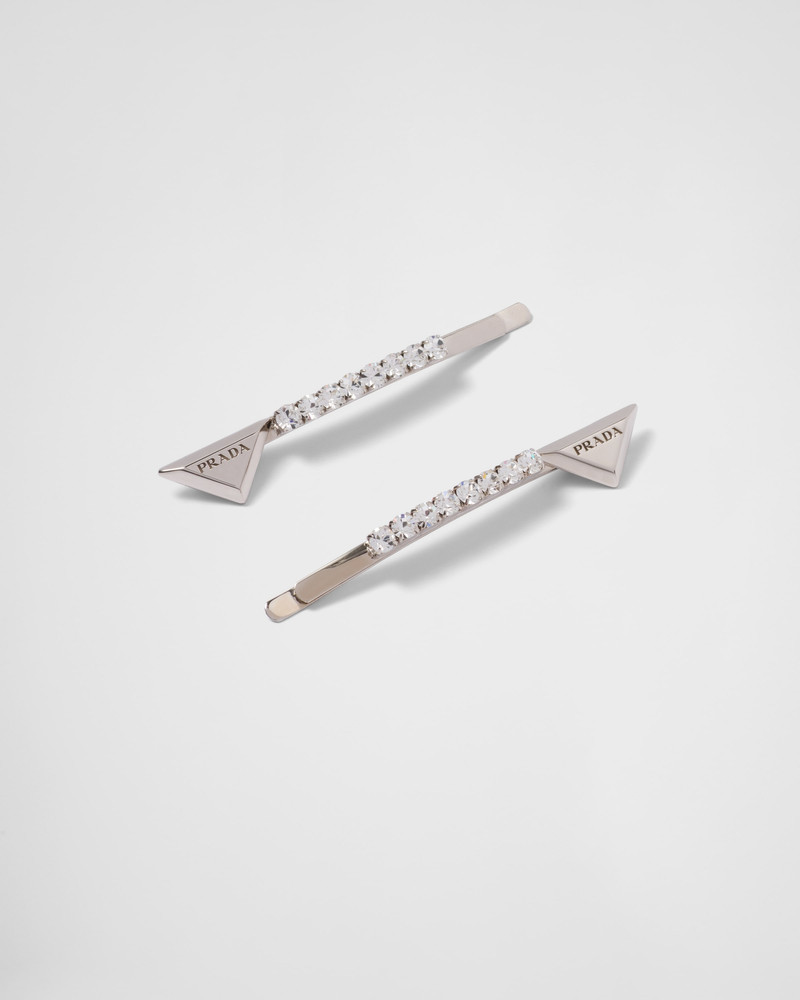 Embellished brass hair clip 3