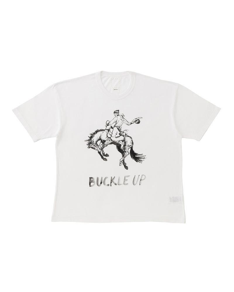 JUMBO TEE S/S BUCKLE UP WHITE - 1