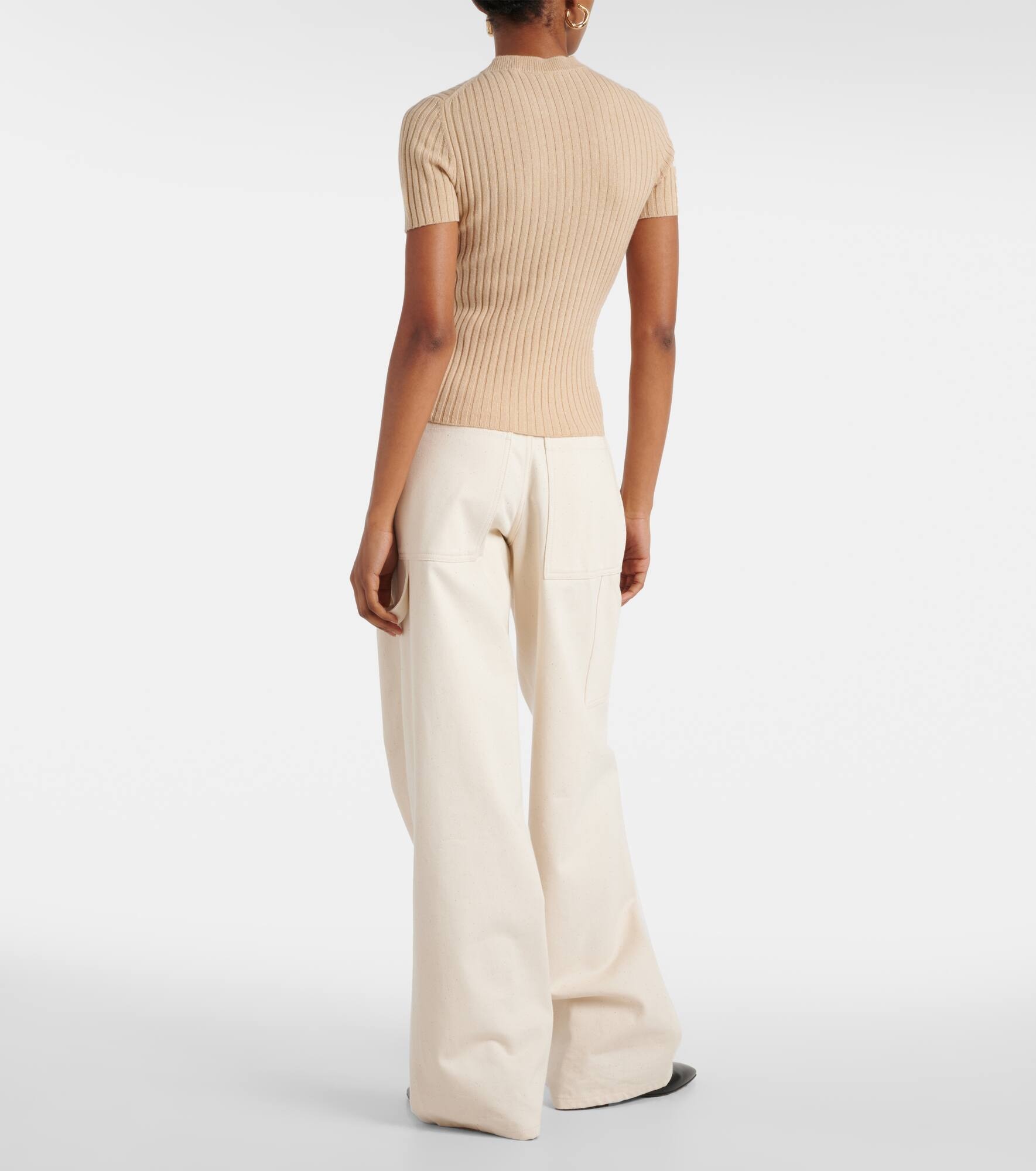 Ribbed-knit cashmere sweater - 5