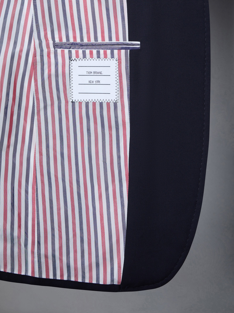 PLAIN WEAVE 4-BAR ELONGATED SINGLE BUTTON SPORT COAT 6