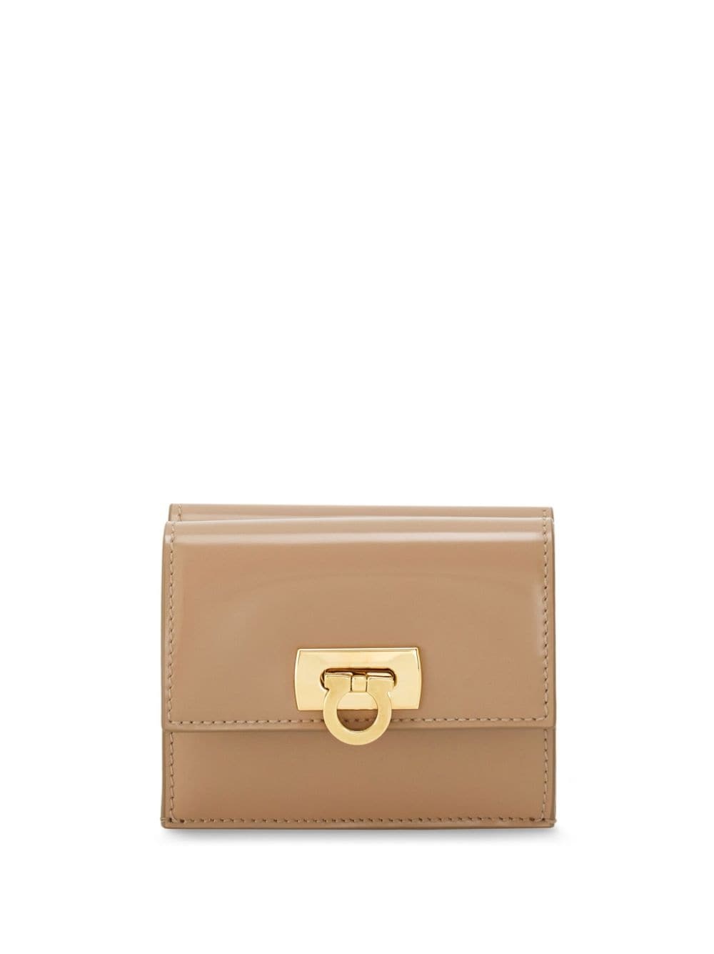 Gancini-buckle leather wallet - 1