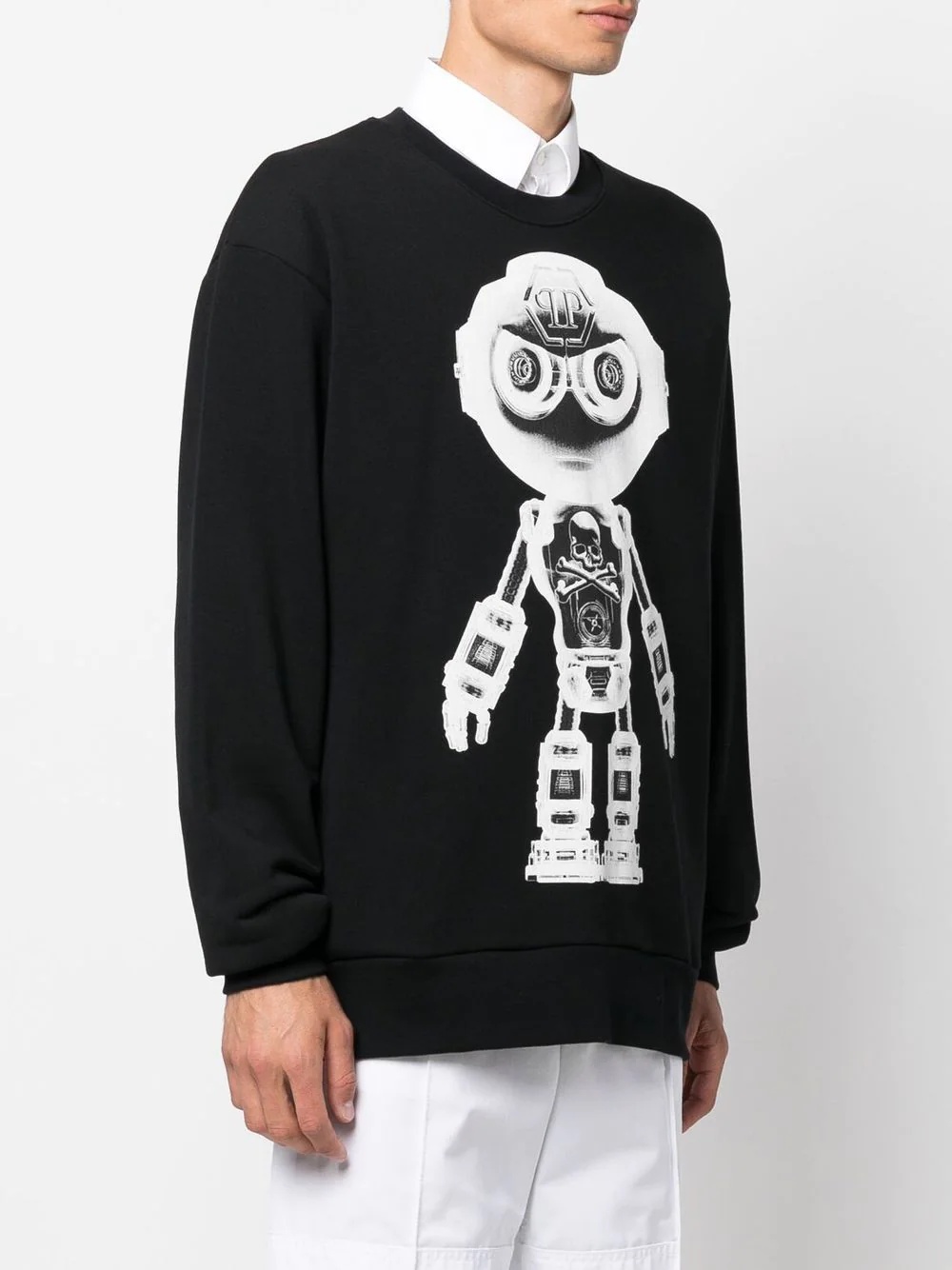 graphic print cotton sweatshirt - 3