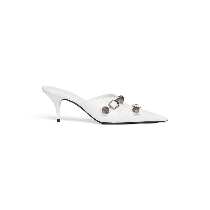 Women's Cagole 70mm Mule in Optic White - 1