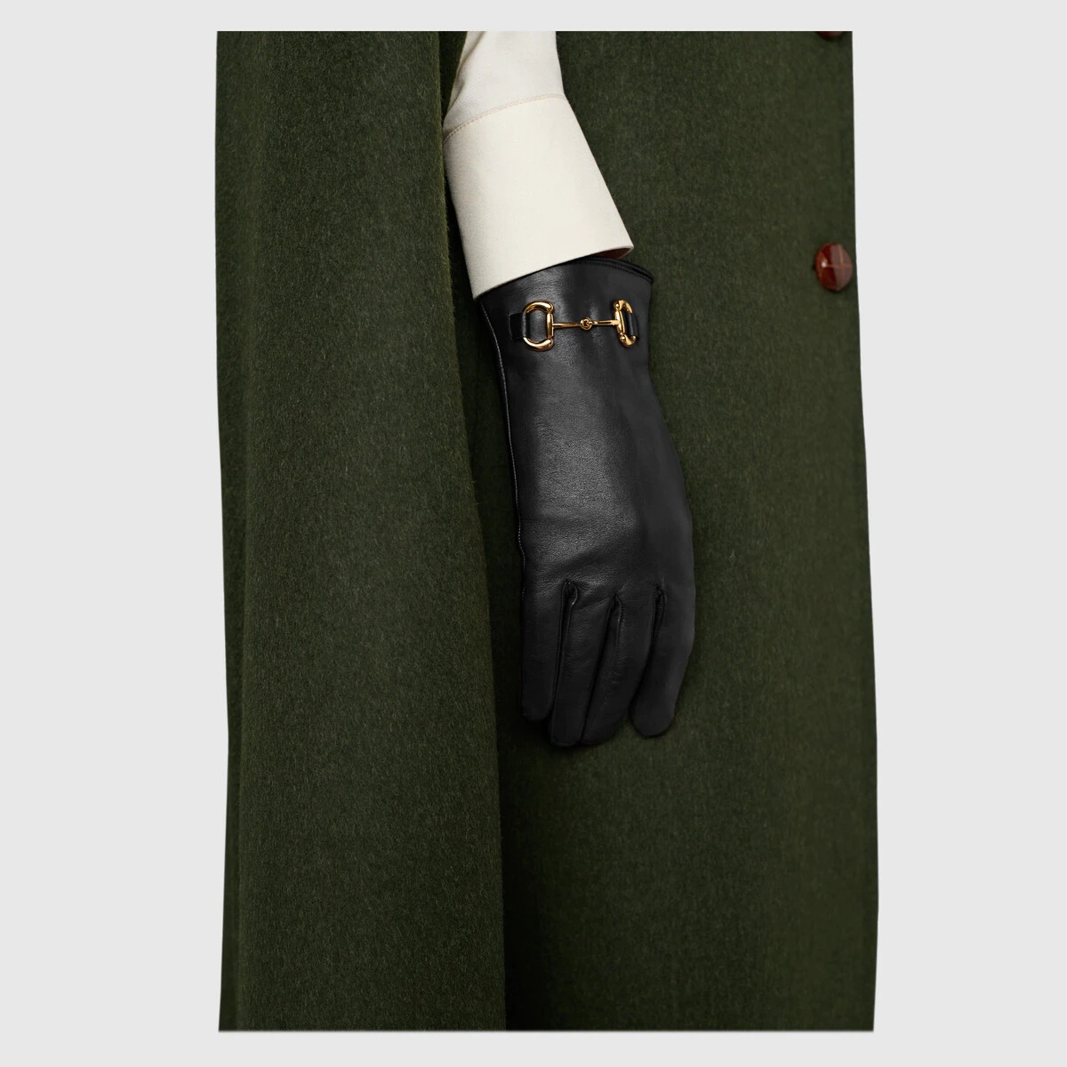 Leather gloves with Horsebit - 3