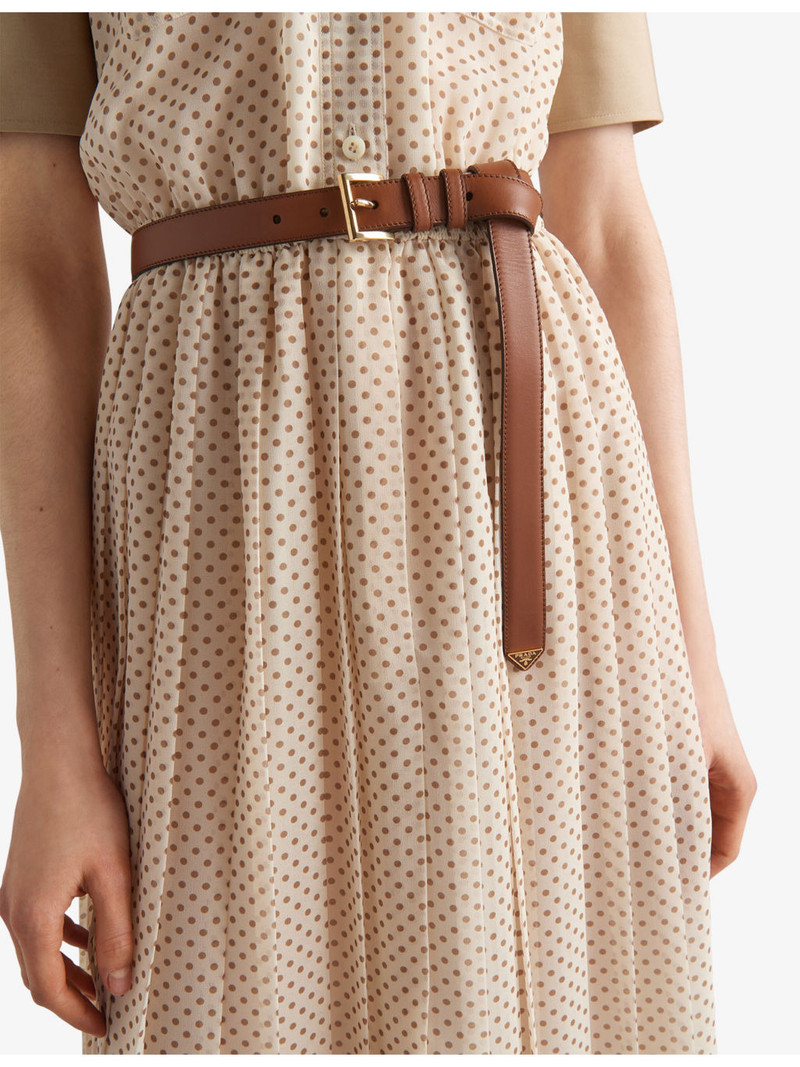 Prada Logo-embellished leather belt outlook