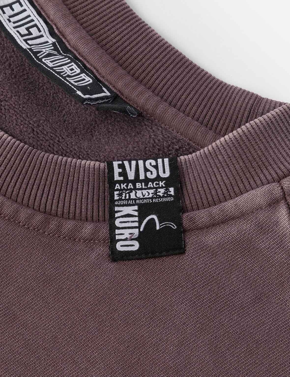 Garment Dyed Multi-Logo Print Relax Fit Sweatshirt - 9