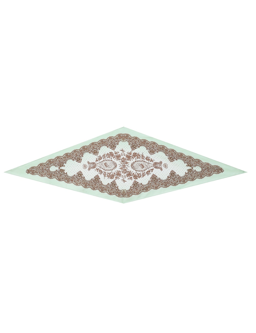 PRINTED SILK DIAMOND SCARF - 3