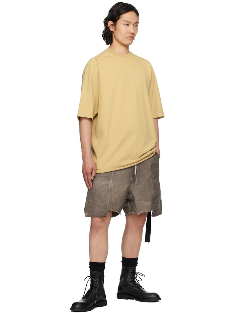 Rick Owens DRKSHDW Beige Hollywood Jumbo SS T-shirt outlook