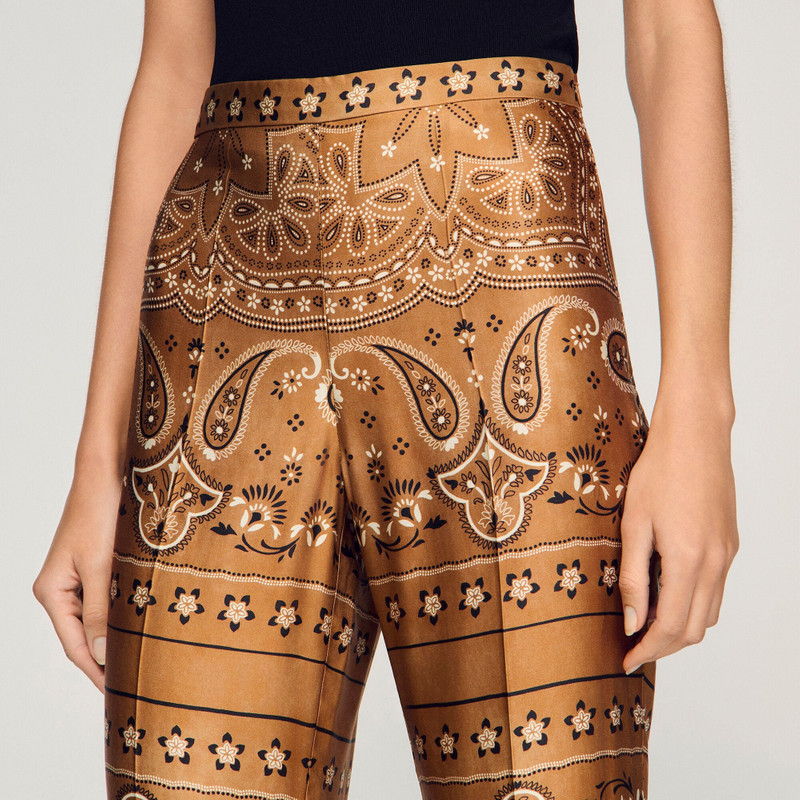 BANDANA-PRINT FLOWY TROUSERS 4