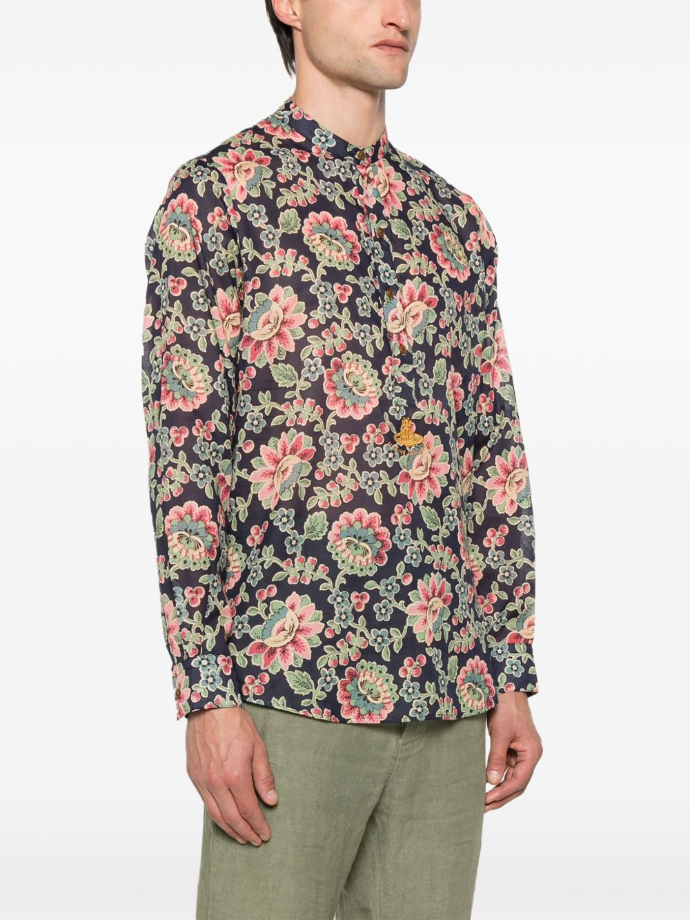 floral-print shirt - 3