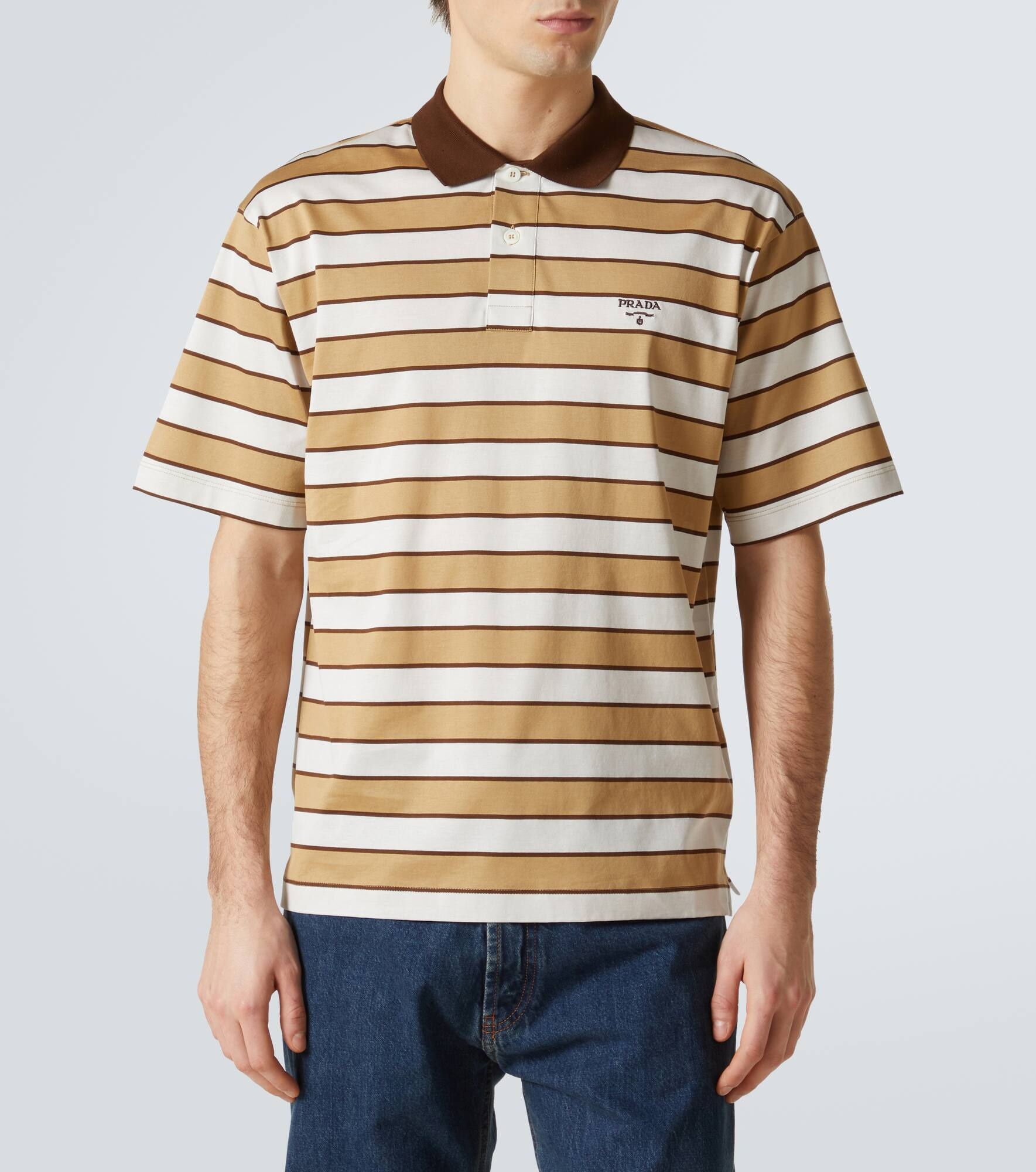 Striped cotton polo shirt - 3