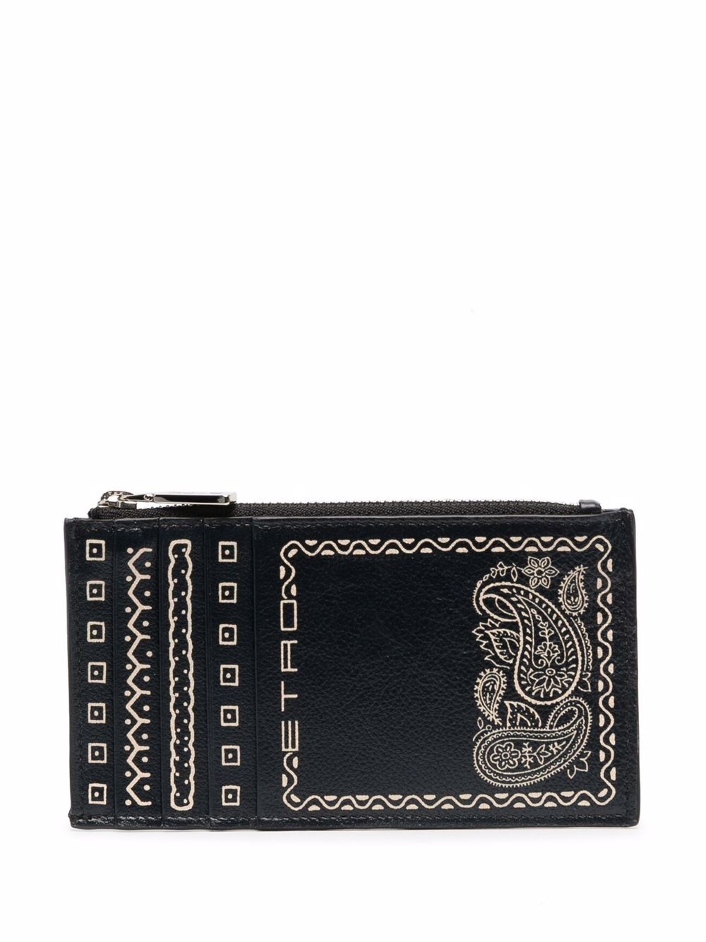 paisley zipped wallet - 1