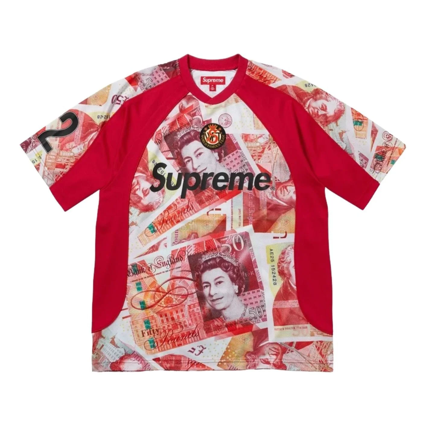 Supreme FW25 Pounds Soccer Jersey 'Red' FW25KN83-RED - 1