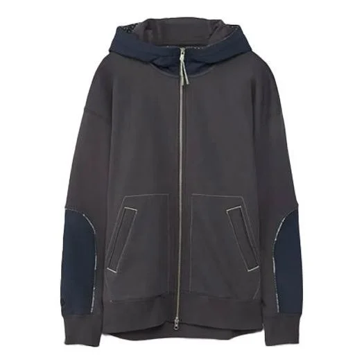 Men's Converse x Paria Farzaneh Crossover Splicing Hooded Zipper Jacket Blue 10022623-A01 - 1