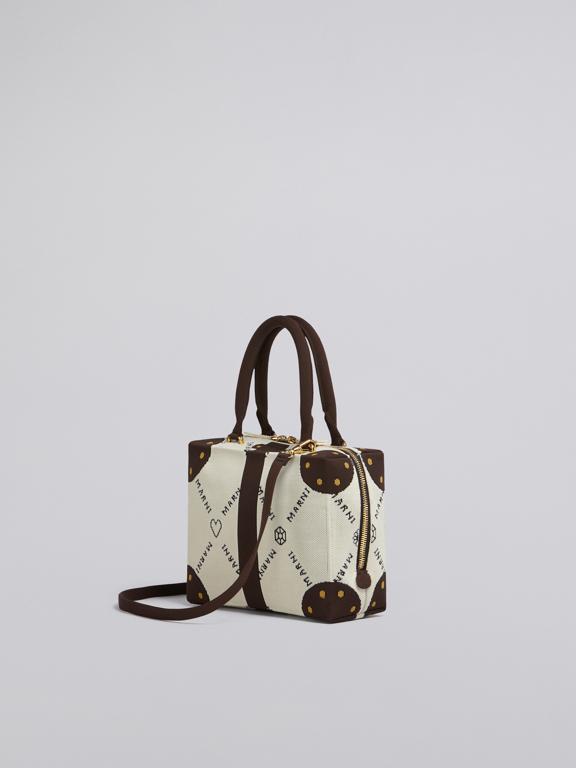 CUBIC BAG IN WHITE MARNIGRAM TROMPE-L'ŒIL JACQUARD - 3