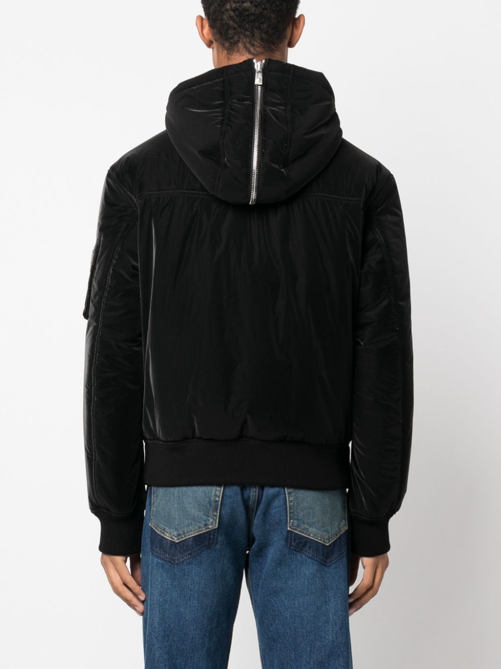 zip-detail puffer jacket - 4