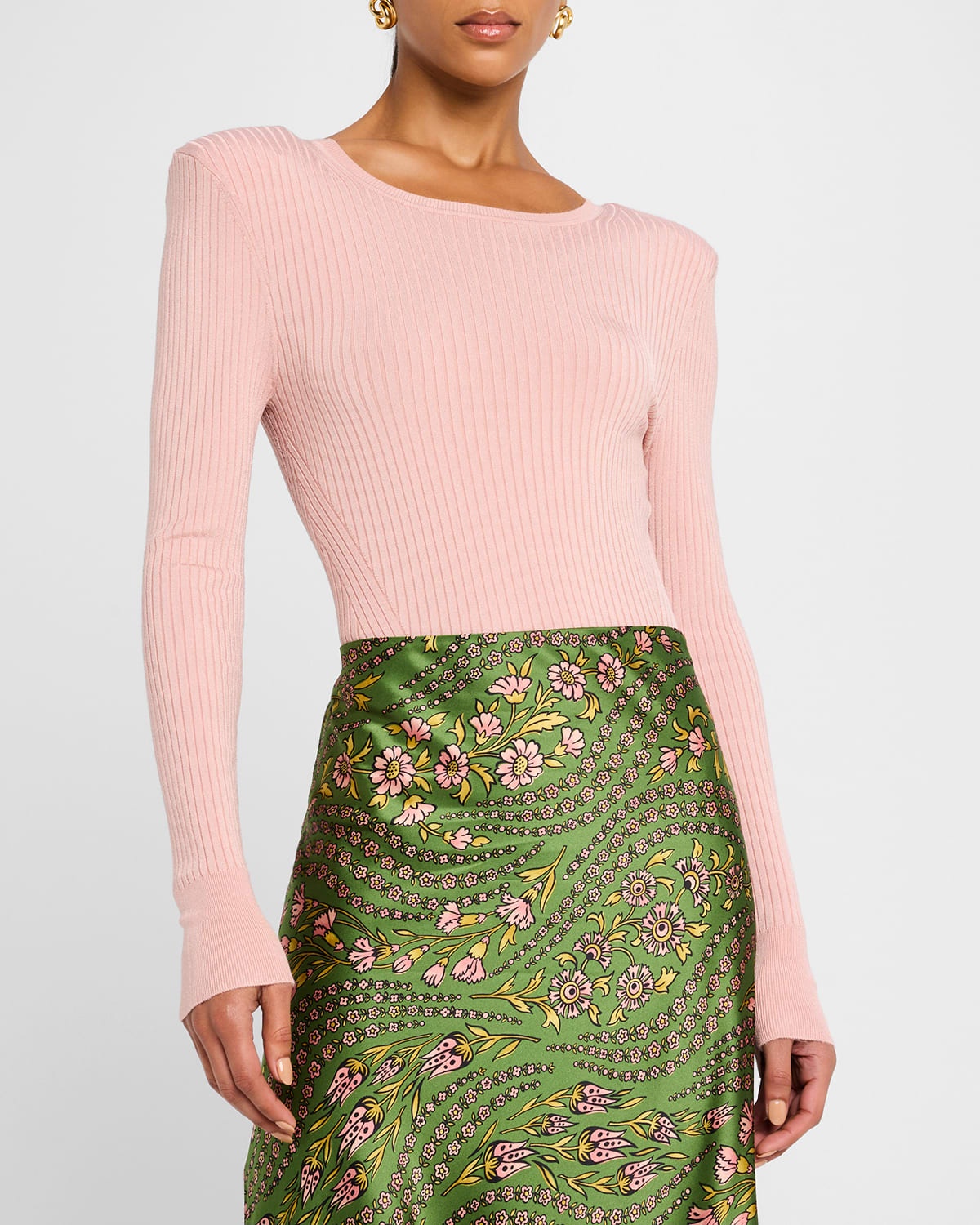 Acara Ribbed Scoop-Neck Pullover - 4
