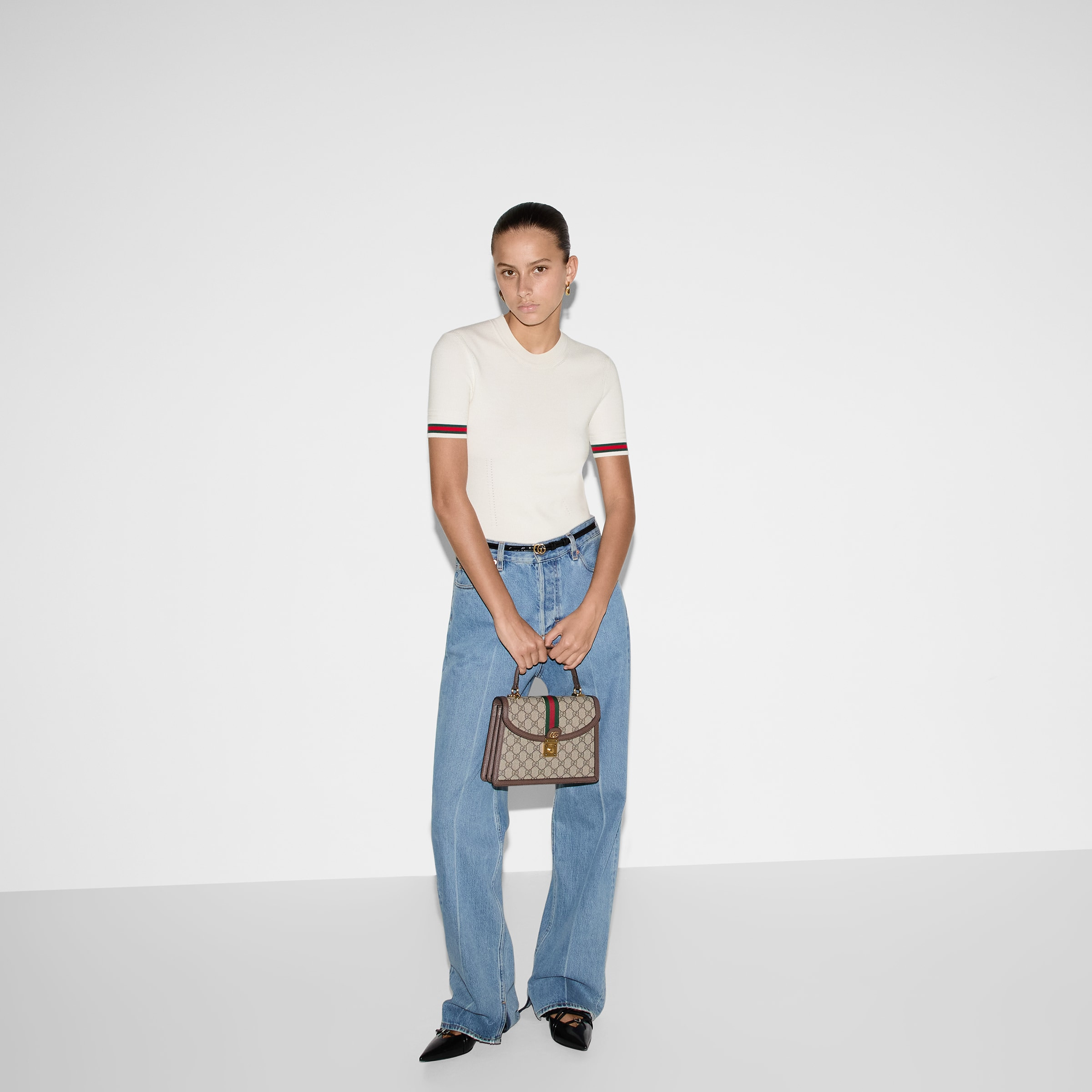 Ophidia GG small top handle bag - 3