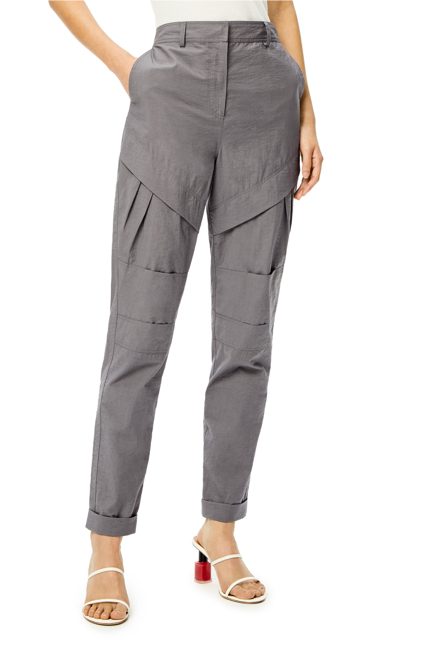 Pleated trousers in cotton - 3
