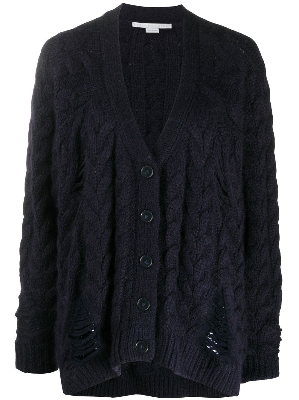 chunky knit cardigan - 1