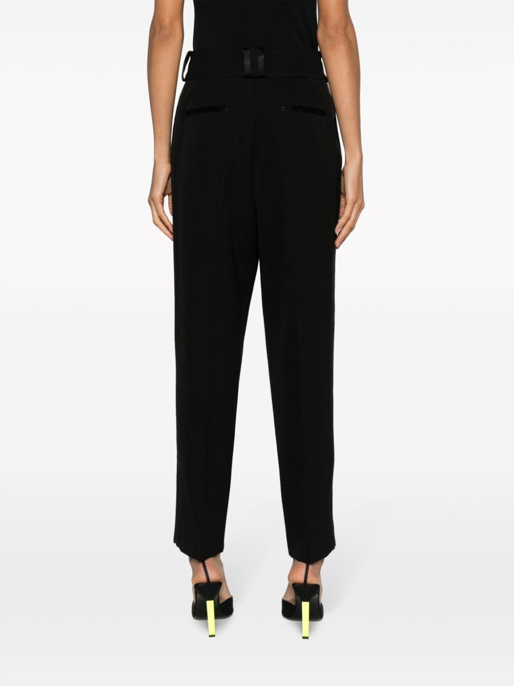 high-waist cropped trousers - 4