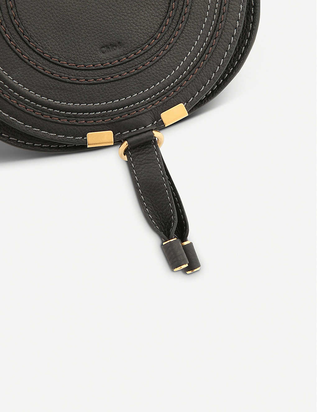 Marcie small leather saddle bag - 5