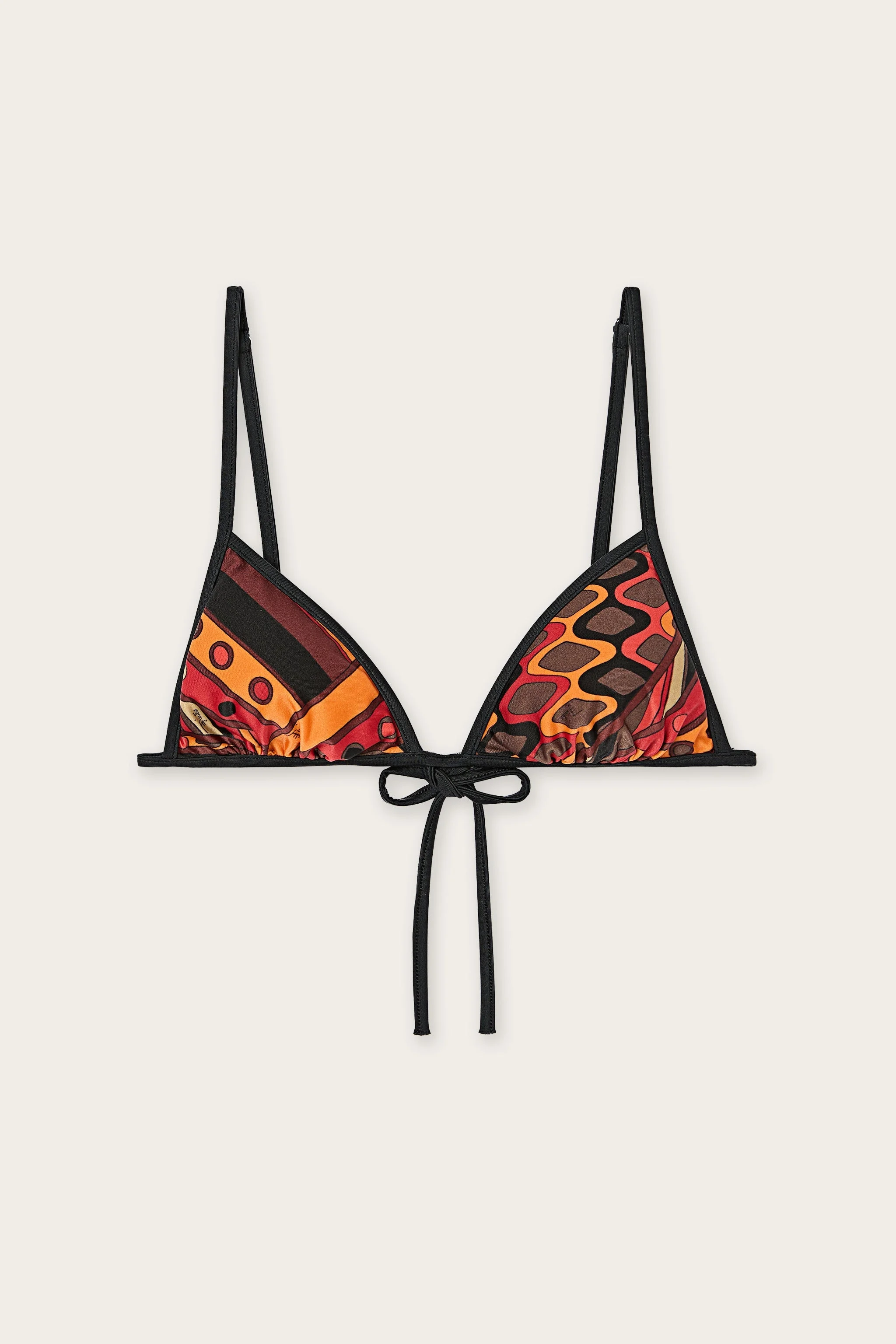VIVARA PRINT TRIANGLE BIKINI TOP - 1