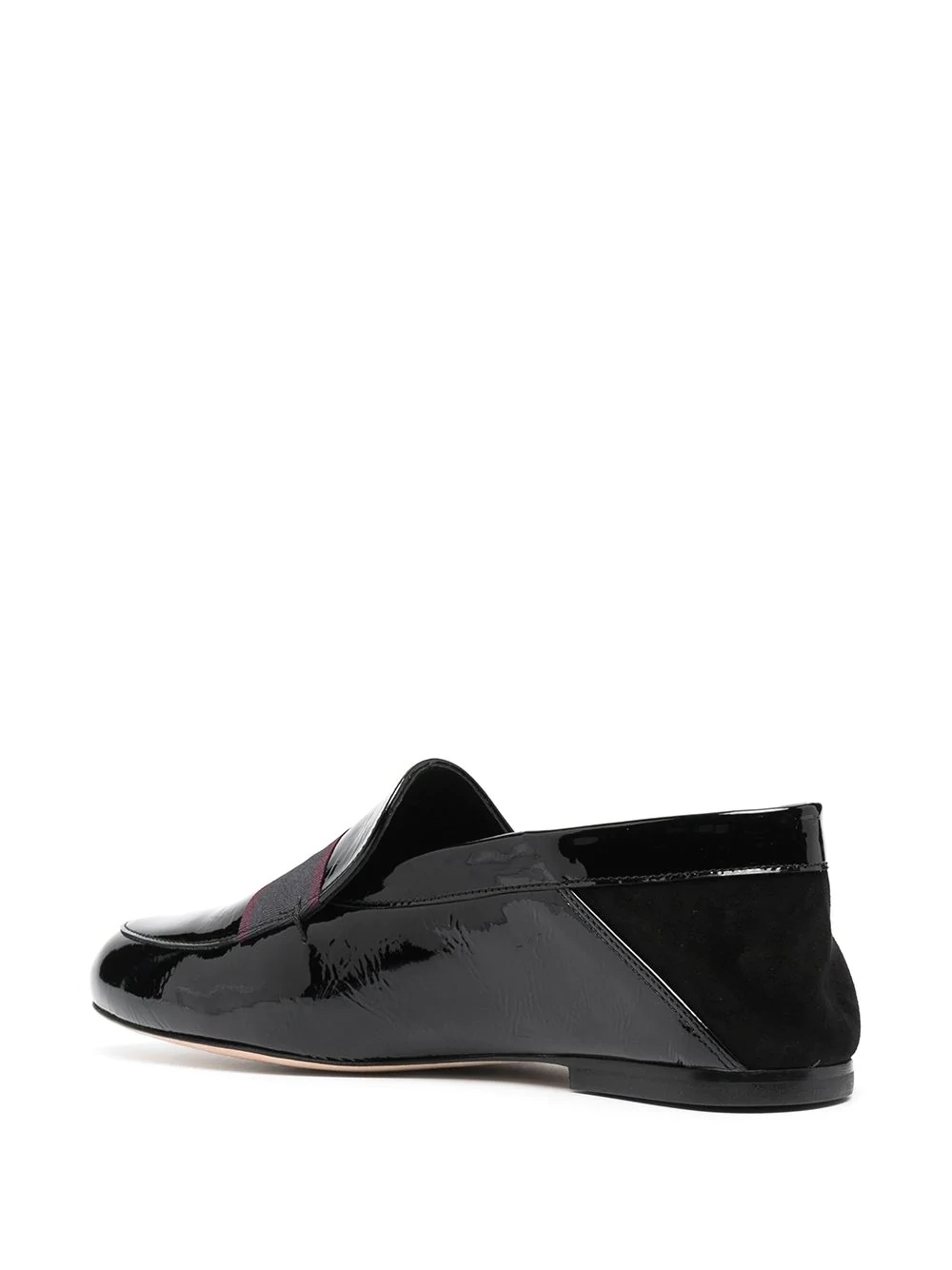 vinyl leather slip-on loafers - 3