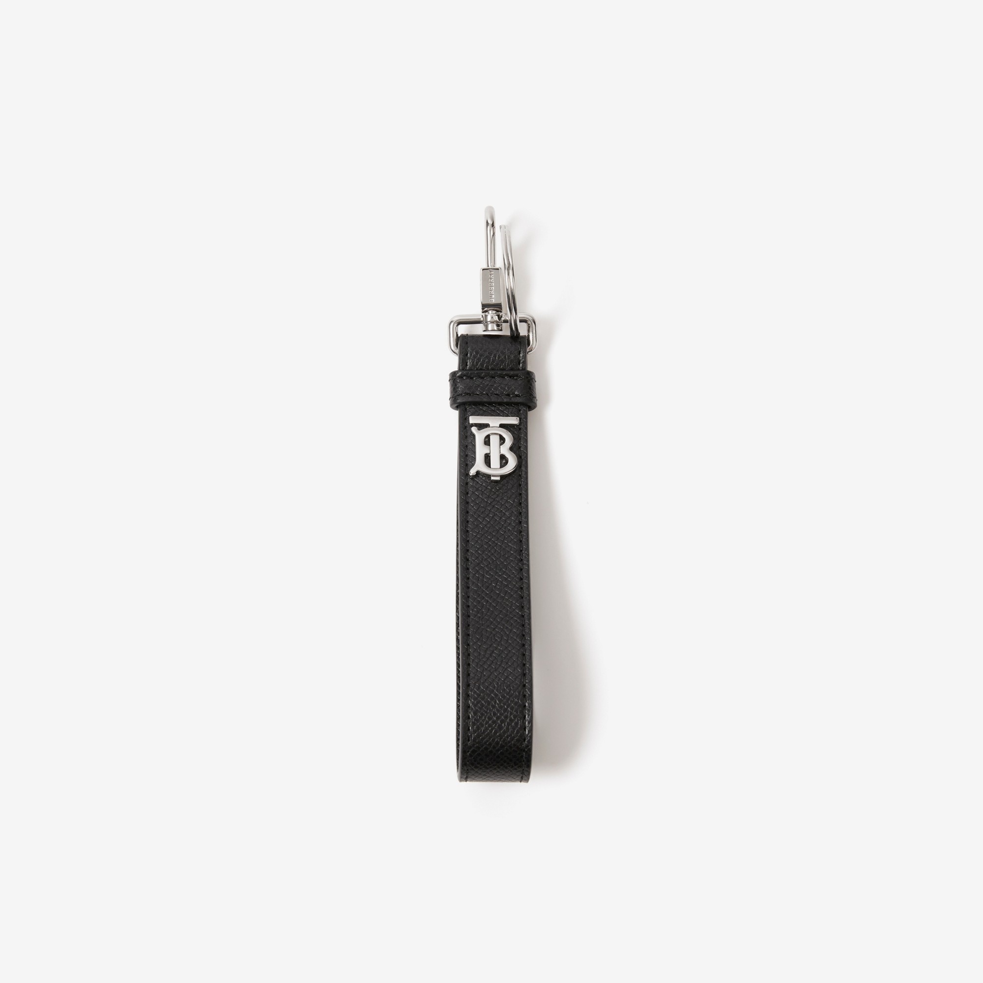 Monogram Motif Grainy Leather Key Ring - 1