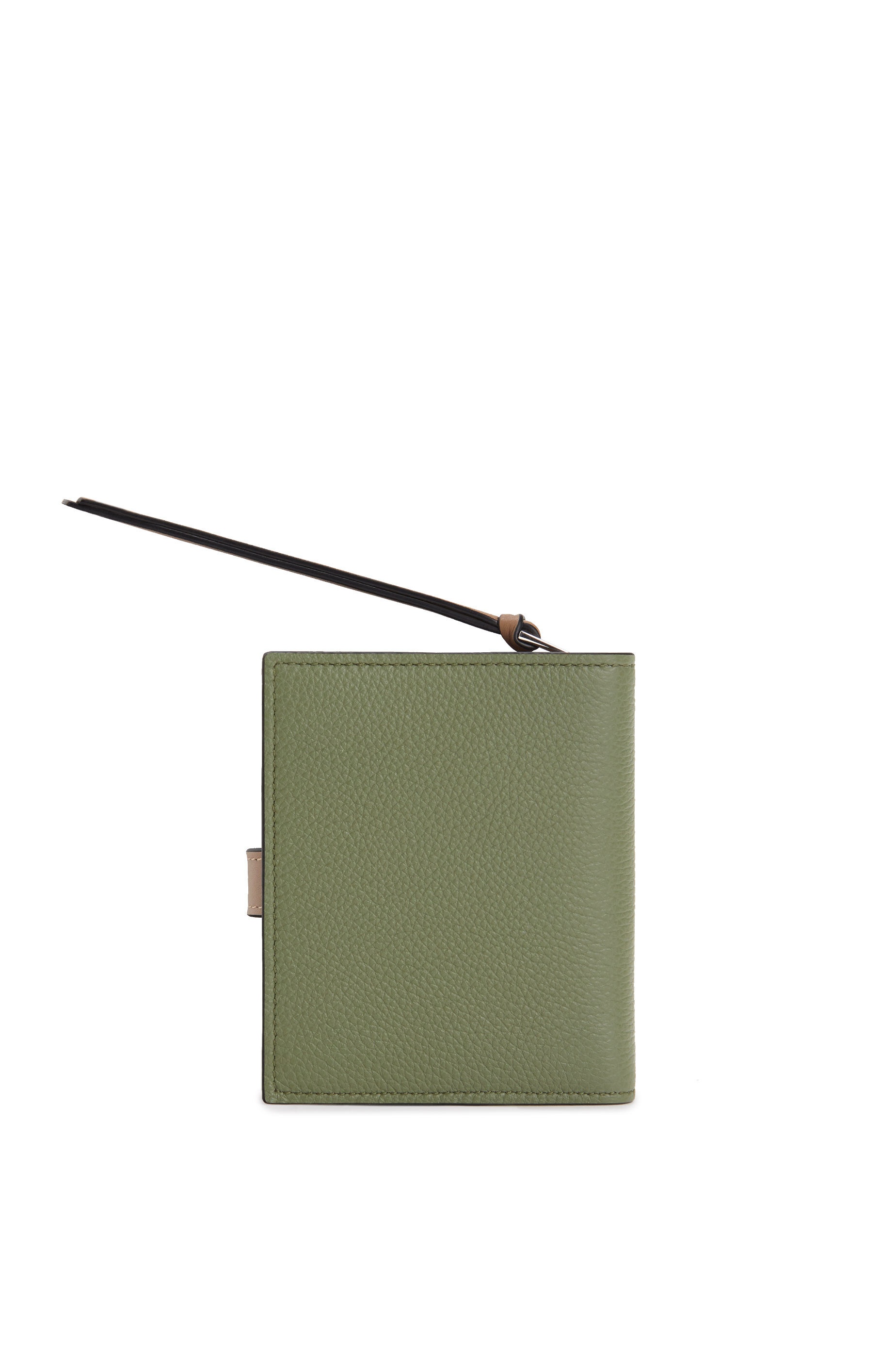 Compact zip wallet in soft grained calfskin - 3