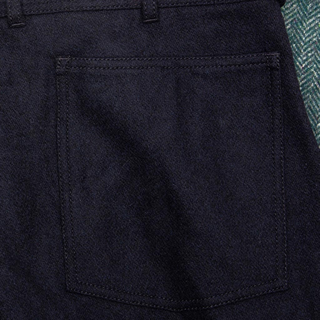 COMME DES GARCONS SHIRT WOVEN PANTS - BLACK/GREEN - 5