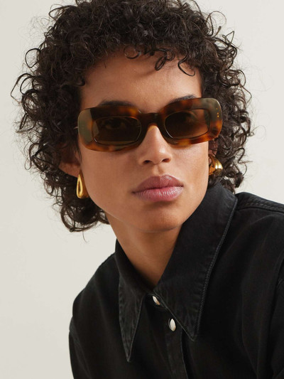 Oliver Peoples + Oliver Peoples 1966C oversized rectangular-frame tortoiseshell acetate sunglasses outlook