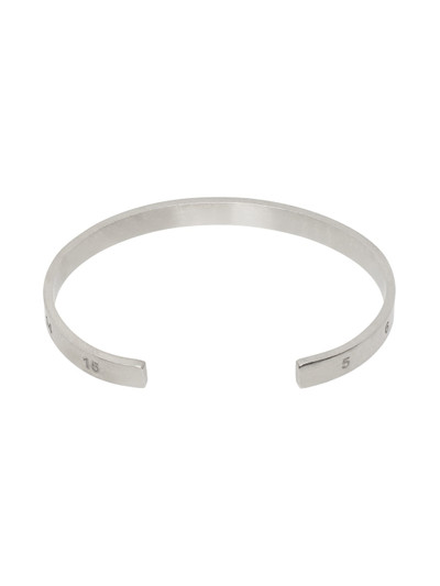 Maison Margiela Silver Numerical Cuff Bracelet outlook