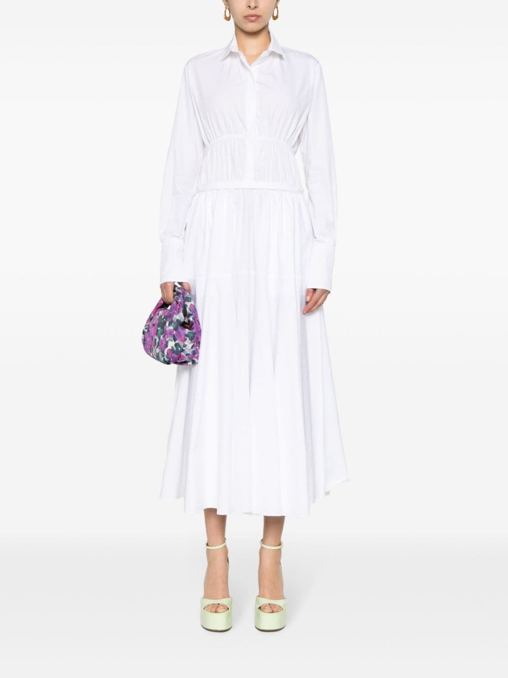 poplin shirt dress - 2