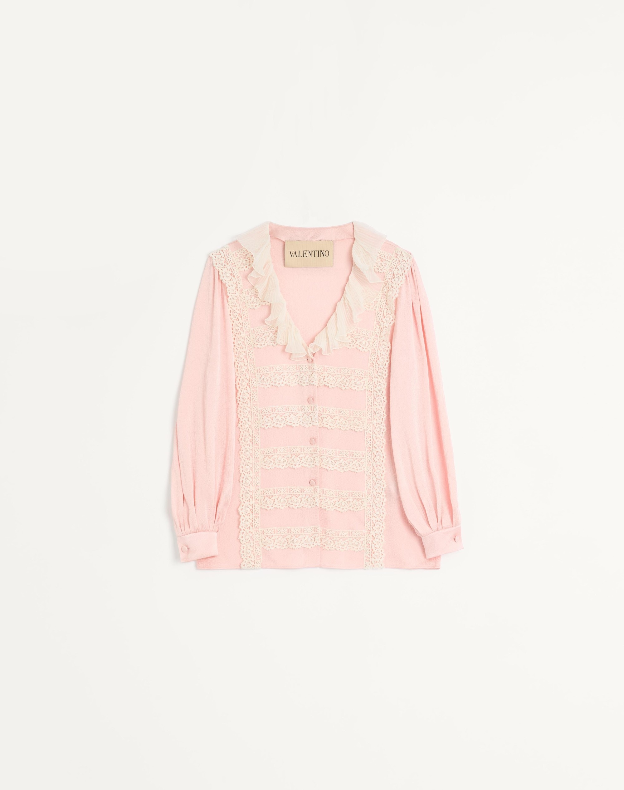 HAMMERED SATIN SHIRT - 1