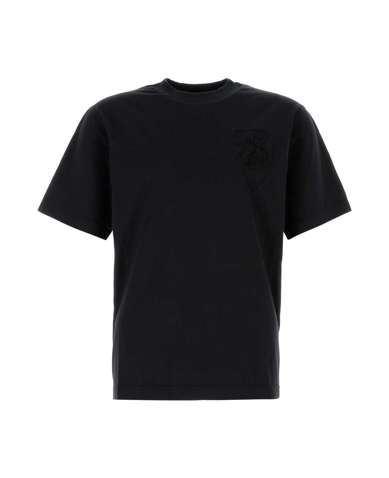Black Cotton T-shirt - 1