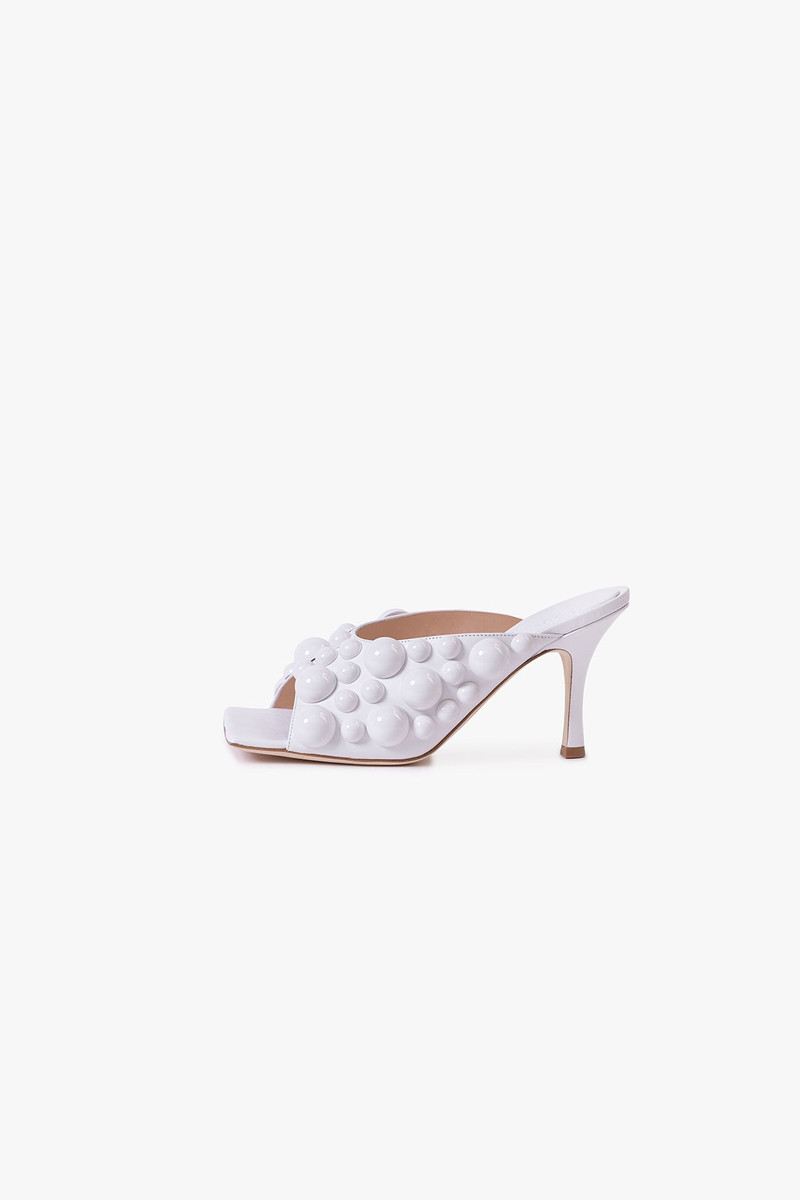 NEW MARION EMBELLISHED MULE PUMP WHITE 1