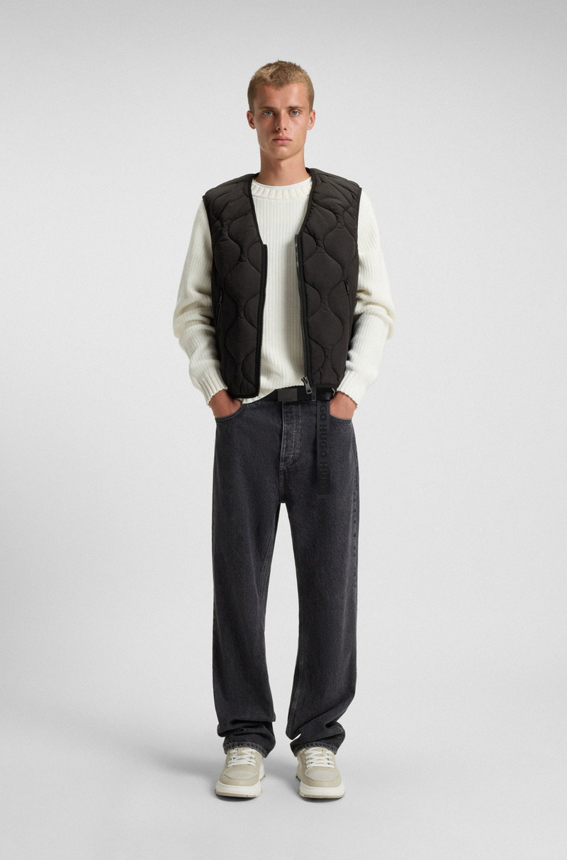HUGO WATER-REPELLENT RELAXED-FIT GILET WITH ONION QUILTING outlook