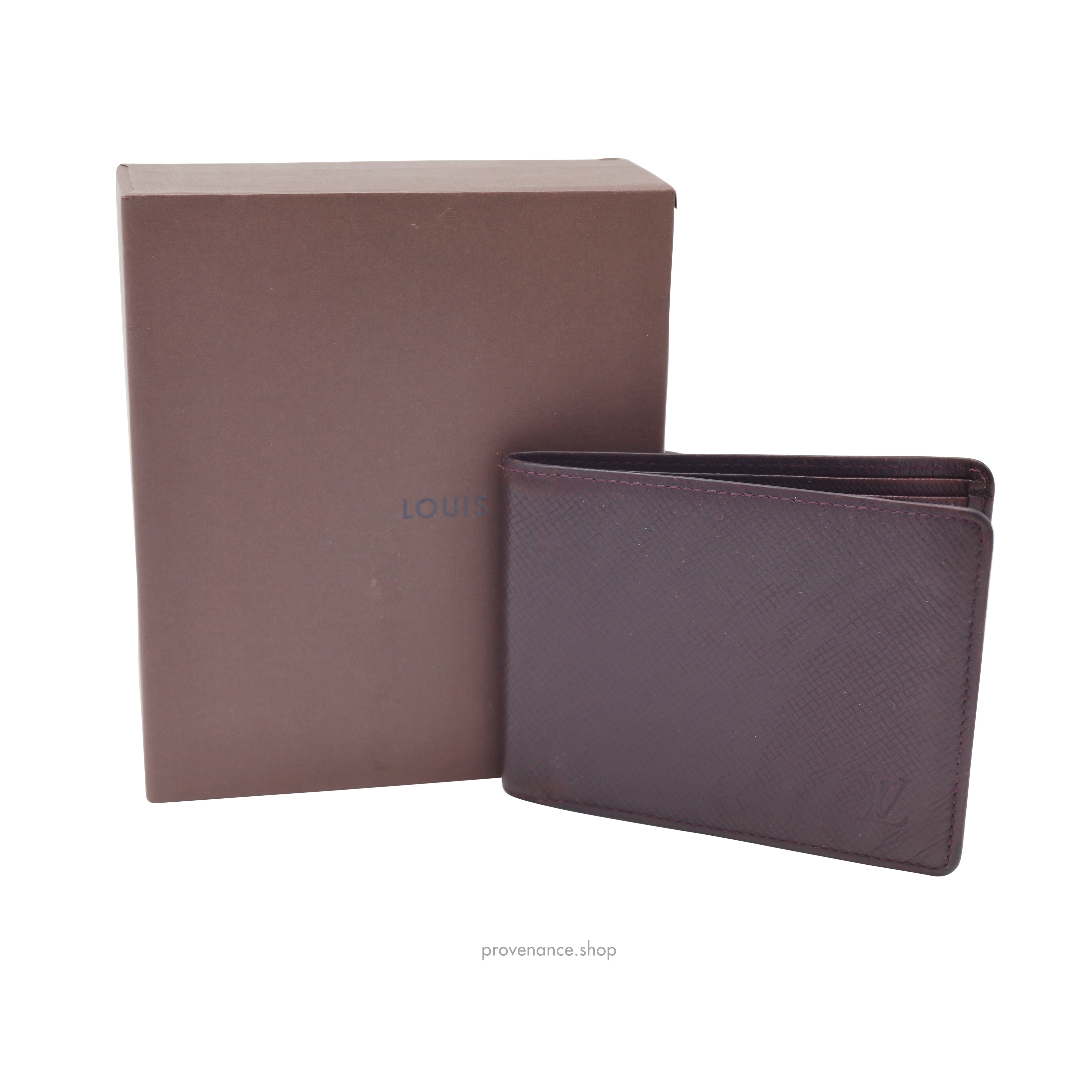 Louis Vuitton Slender Wallet - Taiga Acajou Leather - 2