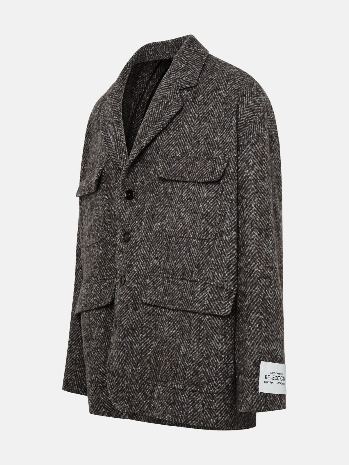 Brown virgin wool blend jacket - 2