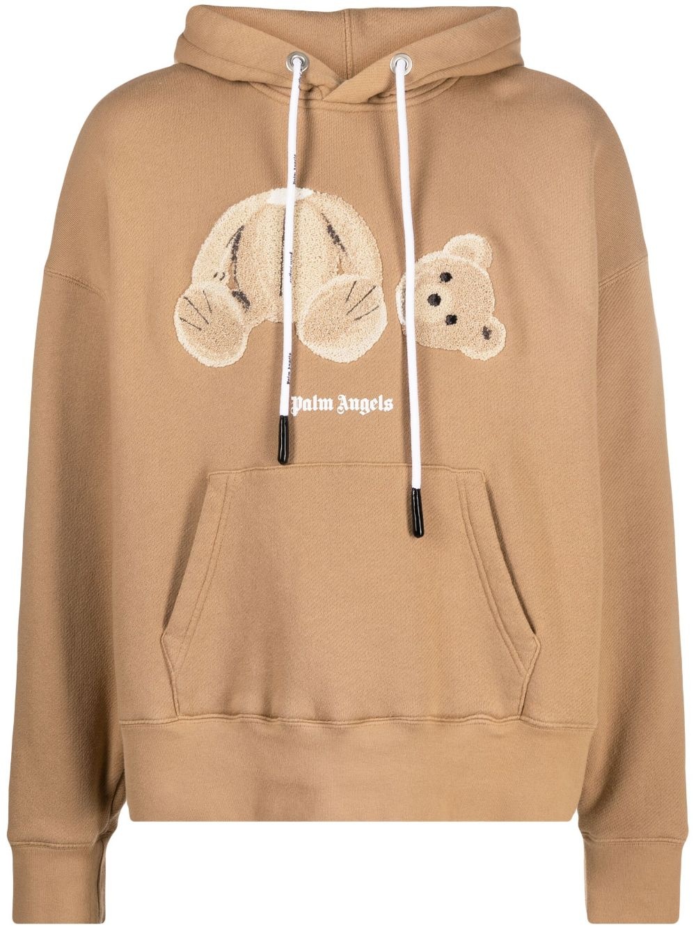 bear-print hoodie - 1