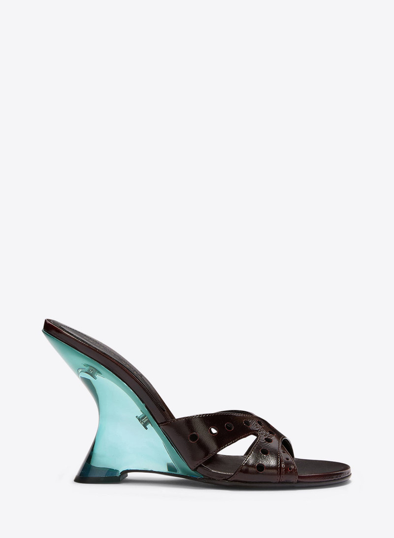 Dries Van Noten OPEN-TOE LEATHER MULES outlook