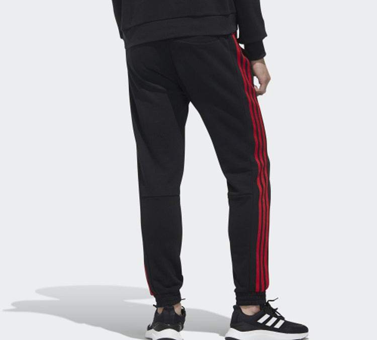 adidas neo M Vlday Tp Side Stripe Sports Pants Black FU0220 - 4