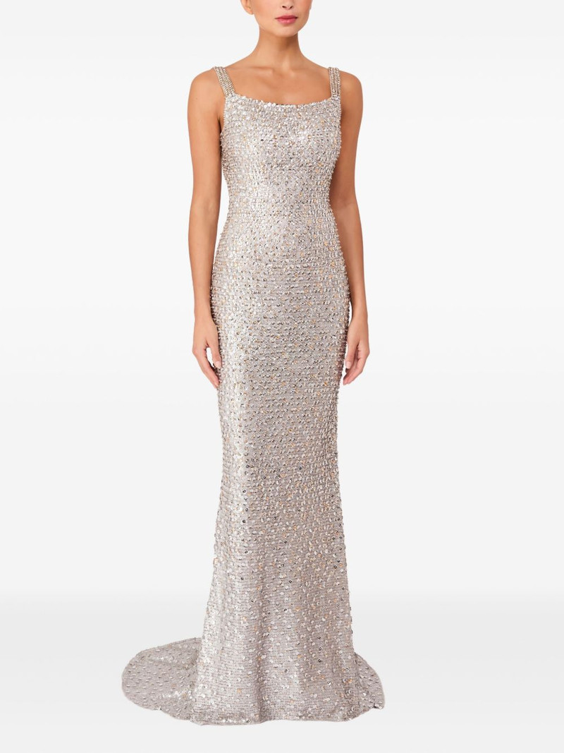 JENNY PACKHAM sequin-embellished open-back maxi dress outlook
