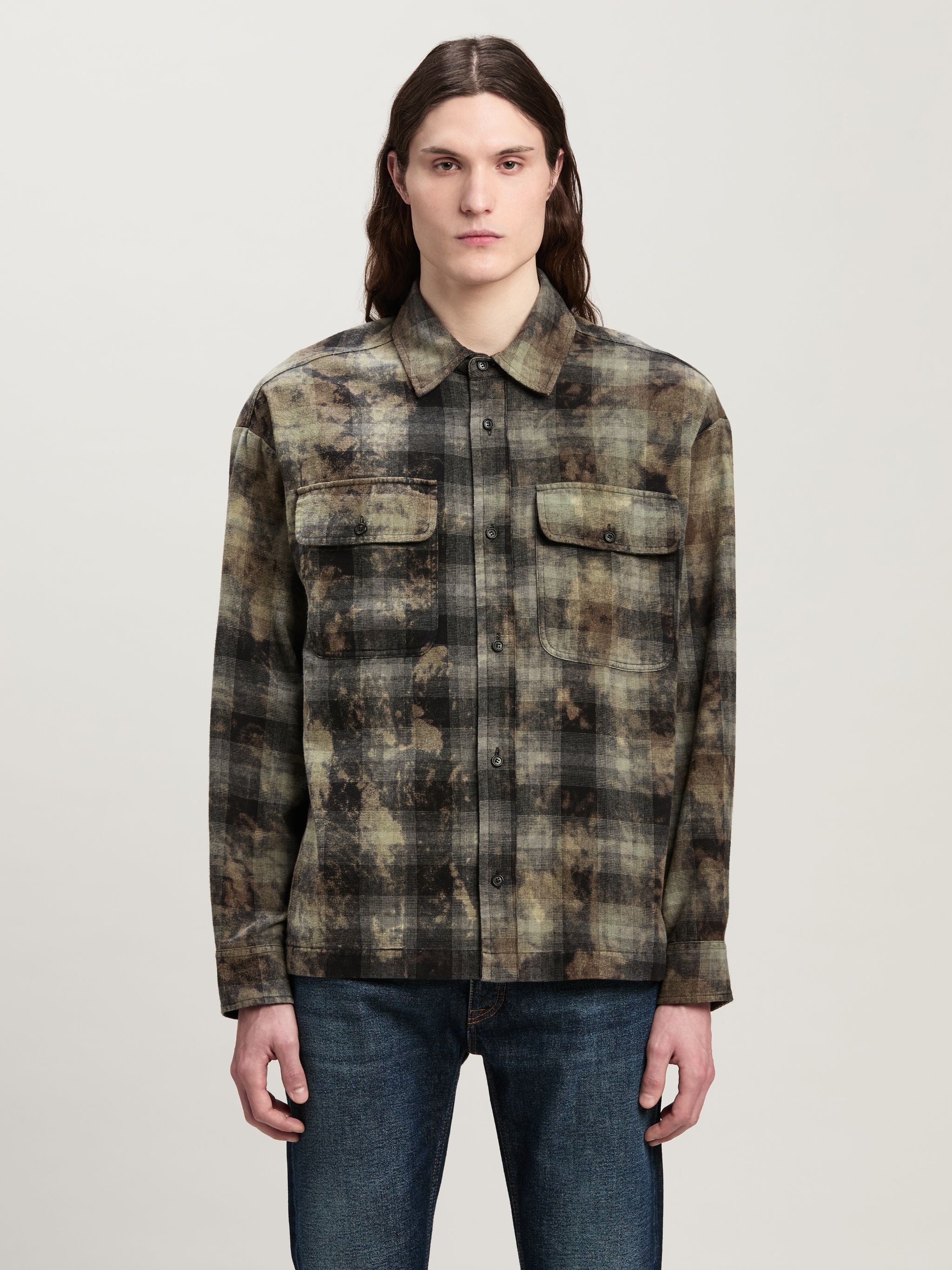 Curved Logo Check Shirt - 3