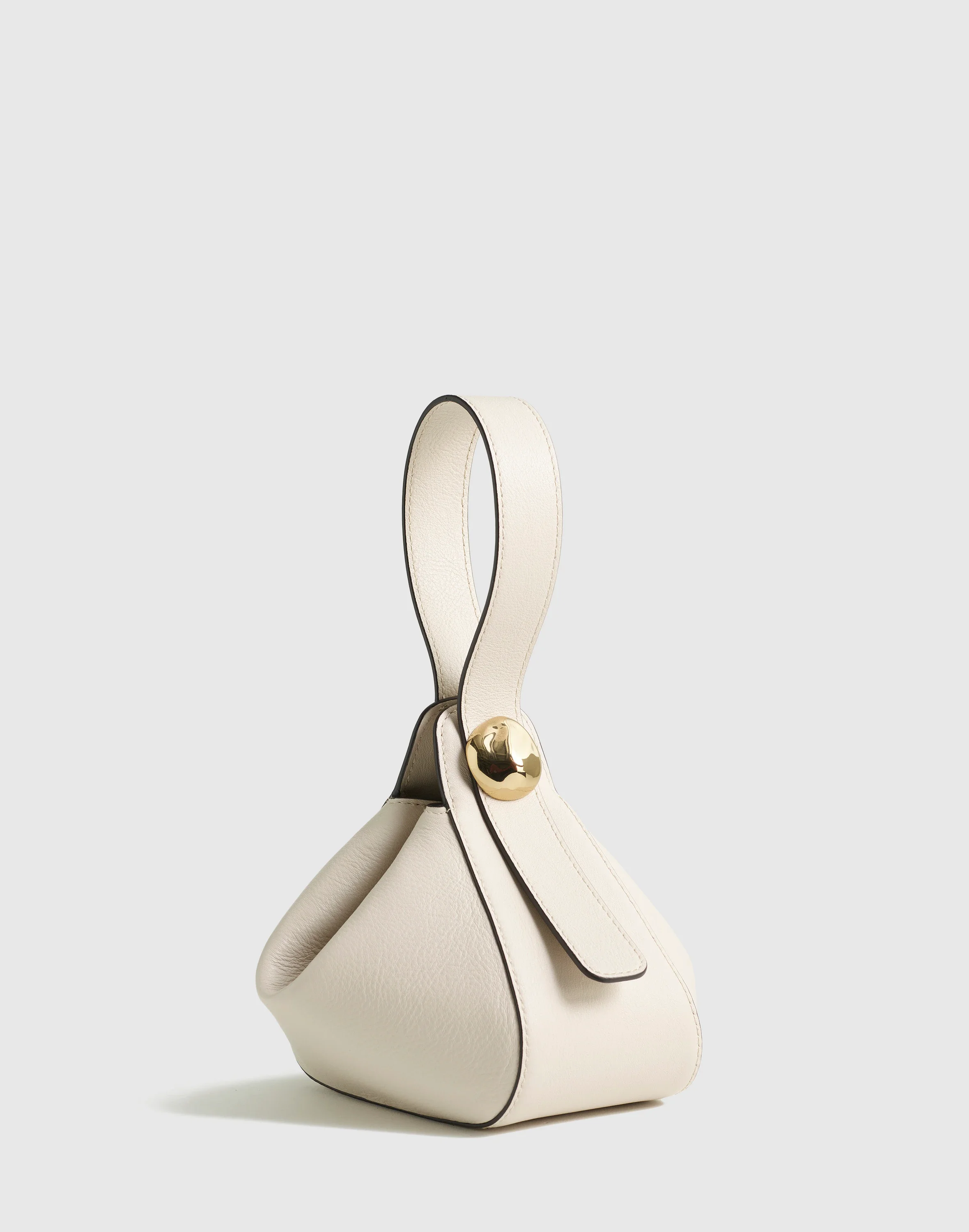 The Sculpted Metal Wristlet Bag - 1