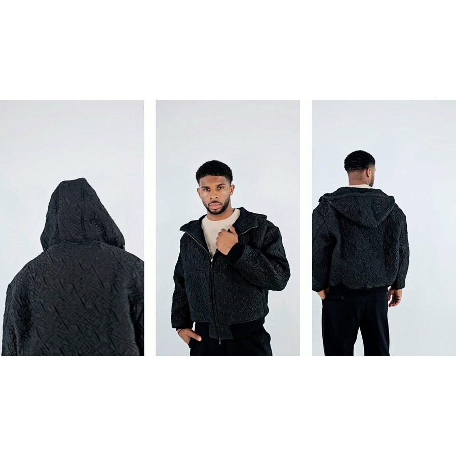 Emporio Armani Allover EA Logo Blouson Jacket - 3