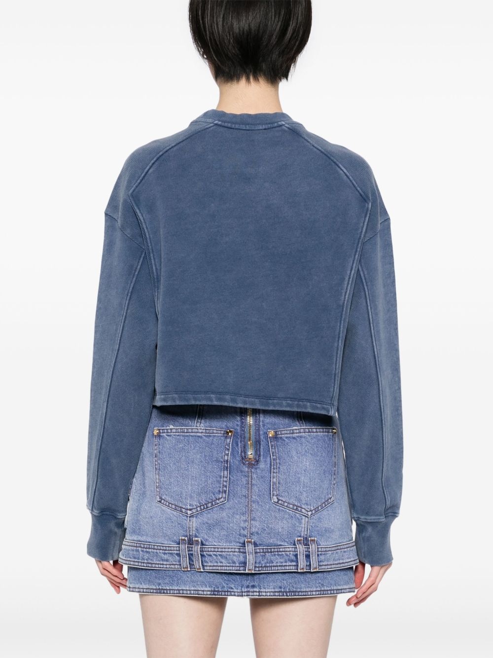 couture embroidered sweatshirt - 4