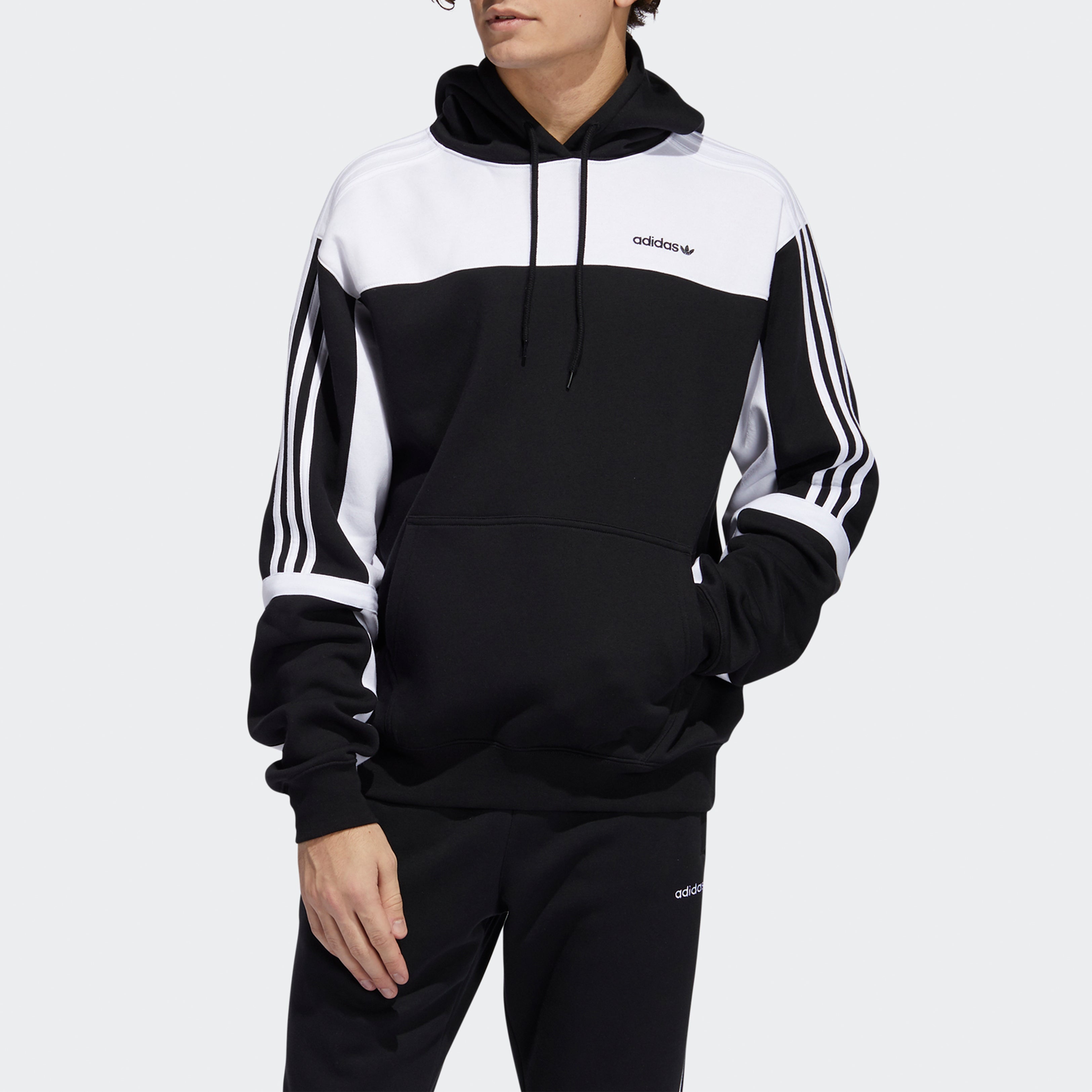 adidas originals Logo Printing Colorblock Sports Black White GD2077 - 3